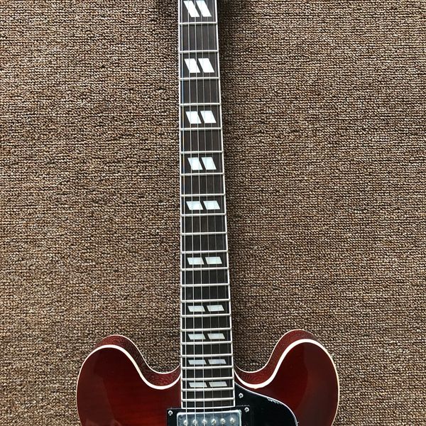 2022custom double-f-hole hollow body jazz electric guitar, chrome hardware accessories, quality
2022custom double-f-hole hollow body jazz electric guitar, chrome hardware accessories, quality