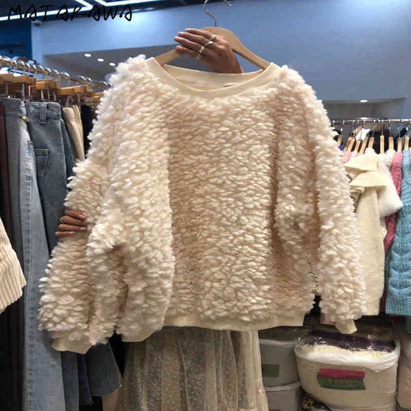 casual round neck sweatshirt women long sleeve pullover autumn and winter warm furry loose hoodies 210506, Black
casual round neck sweatshirt women long sleeve pullover autumn and winter warm furry loose hoodies 210506, Black