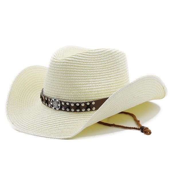 natural paper western cowboy hat wide brim women men summer beach straw hats panama cowgirl jazz sun caps, Blue;gray
natural paper western cowboy hat wide brim women men summer beach straw hats panama cowgirl jazz sun caps, Blue;gray