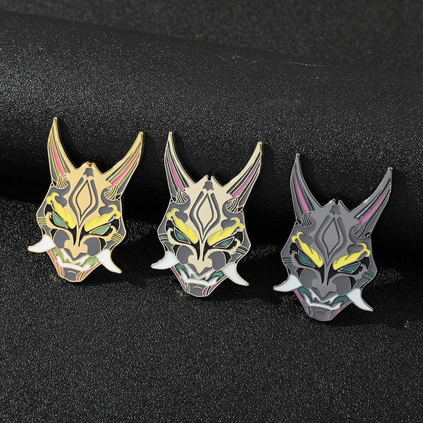 game genshin impact xiao cosplay badge costume props mask luminous metal pin alloy brooch accessories, Blue
game genshin impact xiao cosplay badge costume props mask luminous metal pin alloy brooch accessories, Blue