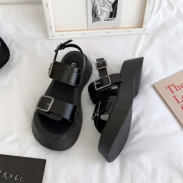 fashion platform sandals women summer shoes buckle slides casual sandals women's sports shoes summer sandalia mujer 220809, Black
fashion platform sandals women summer shoes buckle slides casual sandals women's sports shoes summer sandalia mujer 220809, Black