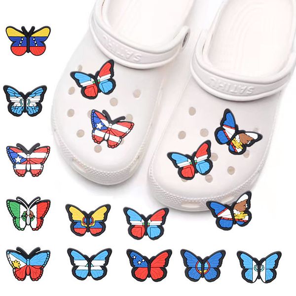wholesale insect colorful butterflys jibbitz for pvc shoe charms buckles fashion accessories soft rubber pvc 12 colors, Blue
wholesale insect colorful butterflys jibbitz for pvc shoe charms buckles fashion accessories soft rubber pvc 12 colors, Blue