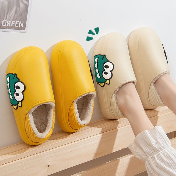 waterproof winter women thick platform non-slip home rubber slippers cotton warm indoor men couple ladies cartoon dinosaur shoes, Black
waterproof winter women thick platform non-slip home rubber slippers cotton warm indoor men couple ladies cartoon dinosaur shoes, Black