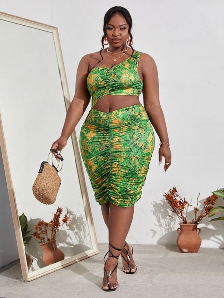 sxy plus snakeskin print one shoulder cut out ruched bodycon dress s2ui#, Black
sxy plus snakeskin print one shoulder cut out ruched bodycon dress s2ui#, Black