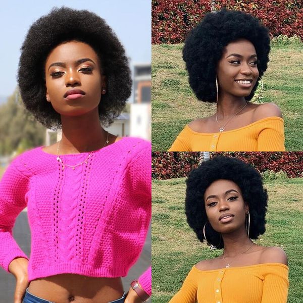 afro kinky curly bob wigs short full machine made wig with bangs glueless brazilian remy human hair wigs for black women, Black;brown
afro kinky curly bob wigs short full machine made wig with bangs glueless brazilian remy human hair wigs for black women, Black;brown