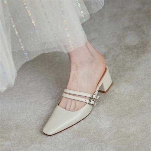 slippers pxelena brand 2022 spring summer women genuine leather mules square med heels pointed toe buckle lady modern slides, Black
slippers pxelena brand 2022 spring summer women genuine leather mules square med heels pointed toe buckle lady modern slides, Black