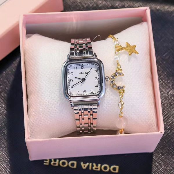 steel strap watches ladies quartz watch fashion square ins wind chain student watch female simple temperament, Slivery;golden
steel strap watches ladies quartz watch fashion square ins wind chain student watch female simple temperament, Slivery;golden