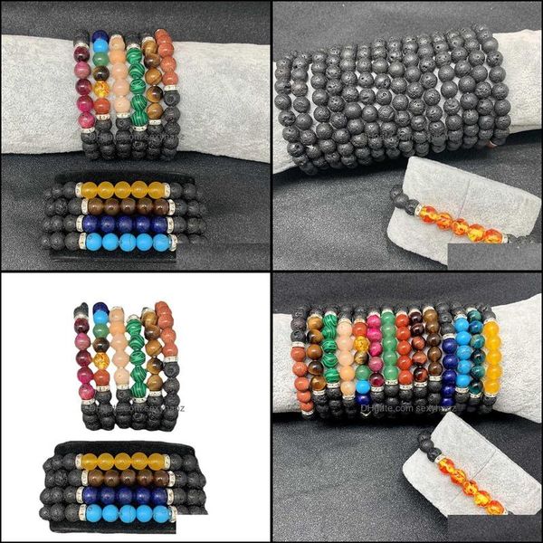 other bracelets jewelry natural black lava stone beaded bracelet healing nce chakra for women fashion men adjust dhdgb, Golden;silver
other bracelets jewelry natural black lava stone beaded bracelet healing nce chakra for women fashion men adjust dhdgb, Golden;silver