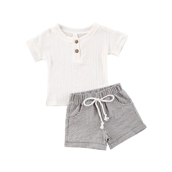 baby summer clothing born infant baby boy girl clothes short sleeve tshirt striped pants 100% cotton outfits 220525, White
baby summer clothing born infant baby boy girl clothes short sleeve tshirt striped pants 100% cotton outfits 220525, White