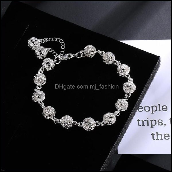 charm bracelets sier plated beads bracelet 8mm cute birthday gift hollow ball drop delivery 2021 jewelry mjfashion dhifj, Golden;silver
charm bracelets sier plated beads bracelet 8mm cute birthday gift hollow ball drop delivery 2021 jewelry mjfashion dhifj, Golden;silver