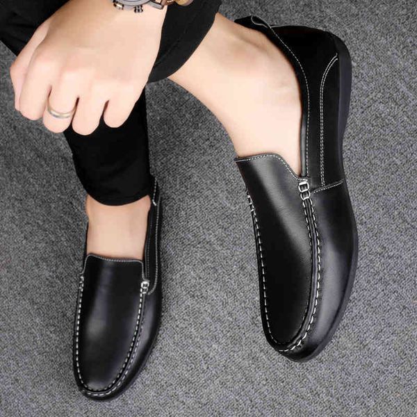 dress shoes luxury trendy men genuine leather flat man casual mocasines comfy slip on formal loafers male driving footwear ouzg, Black
dress shoes luxury trendy men genuine leather flat man casual mocasines comfy slip on formal loafers male driving footwear ouzg, Black