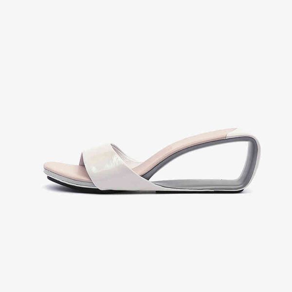 slippers summer flat fish mouth shoes genuine leather fretwork female personalida mixed colors fashion sandals medium heel, Black
slippers summer flat fish mouth shoes genuine leather fretwork female personalida mixed colors fashion sandals medium heel, Black