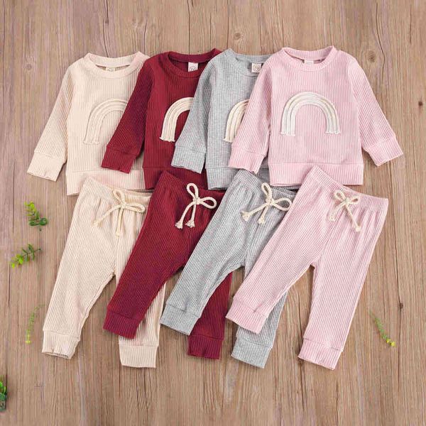citgeett spring baby girls boys knitting sweater pants long sleeves rainbow sport pants autumn set j220711, White
citgeett spring baby girls boys knitting sweater pants long sleeves rainbow sport pants autumn set j220711, White