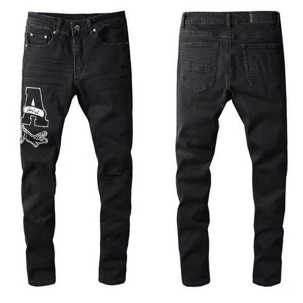 2022 summer popular mens jeans hip-hop zipper hole washed jean am denim man jeans embroidery biker pants pant men designer clothes cool guy, Blue
2022 summer popular mens jeans hip-hop zipper hole washed jean am denim man jeans embroidery biker pants pant men designer clothes cool guy, Blue