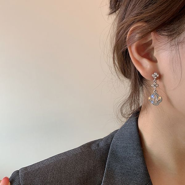 925 silver needle lucky flower earrings korean dongdaemun full-jeweled stud earrings eardrop internet new fashion for women, Golden
925 silver needle lucky flower earrings korean dongdaemun full-jeweled stud earrings eardrop internet new fashion for women, Golden