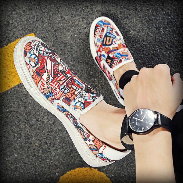 elling one foot wears leofo canvas graffiti trendy shoes men's fashion low loafers cover feet versatile breathable sneakers classic lux, Black
elling one foot wears leofo canvas graffiti trendy shoes men's fashion low loafers cover feet versatile breathable sneakers classic lux, Black