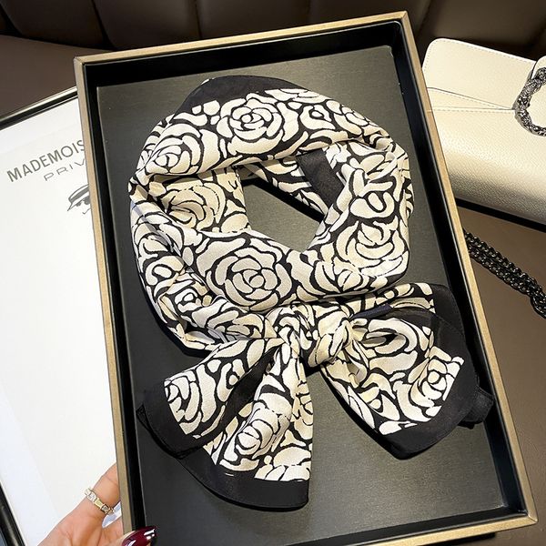 hangzhou crepe de chine silk scarf camellia double-layer ribbon scarf 100% mulberry silk spring and autumn matching long scarf, Blue;gray
hangzhou crepe de chine silk scarf camellia double-layer ribbon scarf 100% mulberry silk spring and autumn matching long scarf, Blue;gray