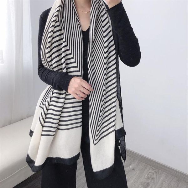 2020 fashion stripe winter scarf women cotton warm foulard lady scarves thick soft bufanda shawls wraps320o, Blue;gray
2020 fashion stripe winter scarf women cotton warm foulard lady scarves thick soft bufanda shawls wraps320o, Blue;gray