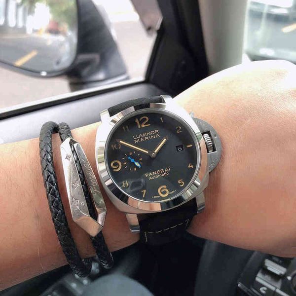 pam01359 men's watch automatic mechanical movement fine steel polished sapphire mirror super luminous, Slivery;brown
pam01359 men's watch automatic mechanical movement fine steel polished sapphire mirror super luminous, Slivery;brown