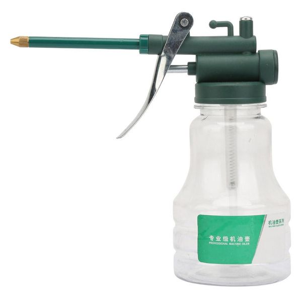 high pressure transparent pump oiler spray gun long beak lubrication oil can pot
high pressure transparent pump oiler spray gun long beak lubrication oil can pot