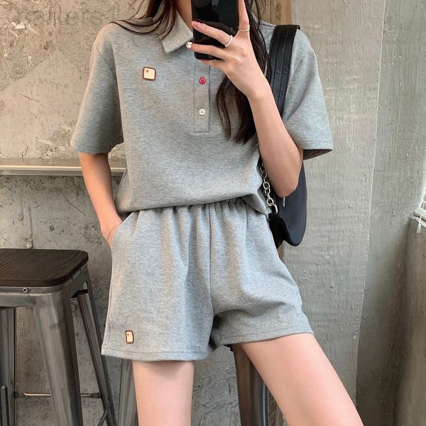 women's tracksuits designer summer sportswear suit women's loose casual fashion college style short sleeved t-shirt shorts two-pie, Gray
women's tracksuits designer summer sportswear suit women's loose casual fashion college style short sleeved t-shirt shorts two-pie, Gray
