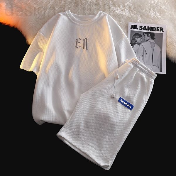 two piece dress designer waffle sweater set women's 2022 new spring and summer loose short sleeve leisure sports style wide leg shorts, White
two piece dress designer waffle sweater set women's 2022 new spring and summer loose short sleeve leisure sports style wide leg shorts, White