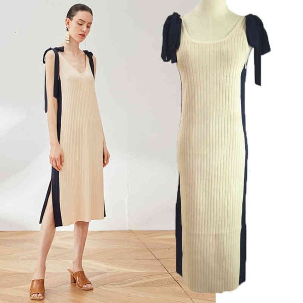 casual dresses french elegant aging silk ribbon bow ice medium length split knit suspender dress multi wearing method, Black;gray
casual dresses french elegant aging silk ribbon bow ice medium length split knit suspender dress multi wearing method, Black;gray