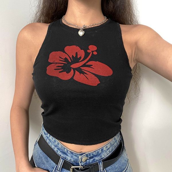 women floral tanks aesthetic corset vintage seeveless o neck crop women contrast harajuku cute tee summer sweats, Black;white
women floral tanks aesthetic corset vintage seeveless o neck crop women contrast harajuku cute tee summer sweats, Black;white