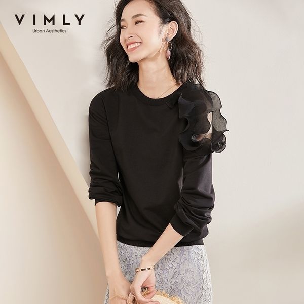 vimly women sweatshirt autumn winter vintage patchwork mesh solid oneck loose pullovers hoodies for women female 96316 y200915, Black
vimly women sweatshirt autumn winter vintage patchwork mesh solid oneck loose pullovers hoodies for women female 96316 y200915, Black