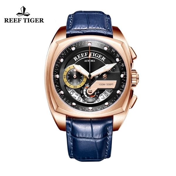 reef tiger/rt mens sport watches genuine leather strap quartz watches luxury rose gold waterproof military watches rga3363 t200409, Slivery;brown
reef tiger/rt mens sport watches genuine leather strap quartz watches luxury rose gold waterproof military watches rga3363 t200409, Slivery;brown
