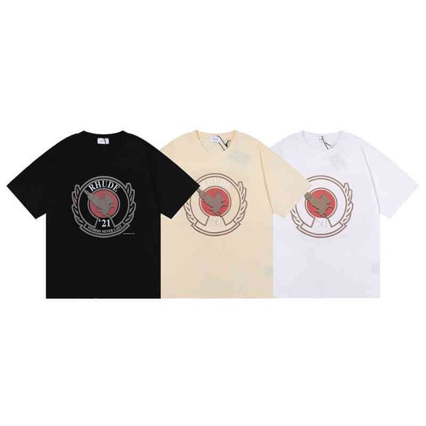 22rhude new men's short-sleeved t-shirt ins fashion printing hip-hop brand tee american high street loose t-shirt couple models, White;black
22rhude new men's short-sleeved t-shirt ins fashion printing hip-hop brand tee american high street loose t-shirt couple models, White;black