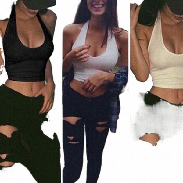 women's tanks & camis women halter neck sleeveless crop low cut o solid color cami tank vest backless bodycon basic bralette 72hm#, White
women's tanks & camis women halter neck sleeveless crop low cut o solid color cami tank vest backless bodycon basic bralette 72hm#, White