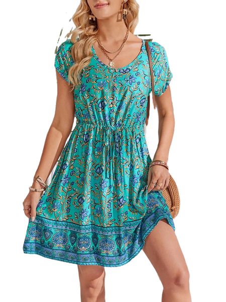 emery rose floral print knot front button detail dress c8rf#, Black;gray 
emery rose floral print knot front button detail dress c8rf#, Black;gray