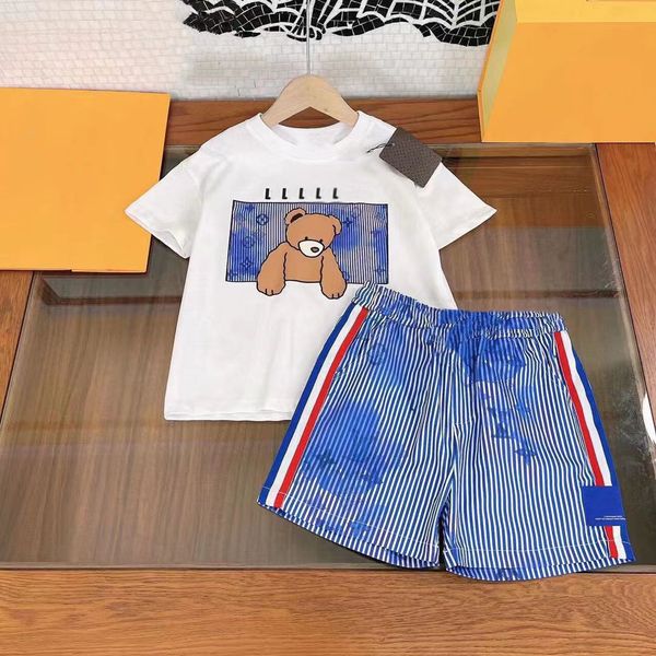 childrens set suit t-shirt boys girls sets kids short sleeve child designer clother with letter brown bear cotton white black size 90-160
childrens set suit t-shirt boys girls sets kids short sleeve child designer clother with letter brown bear cotton white black size 90-160
