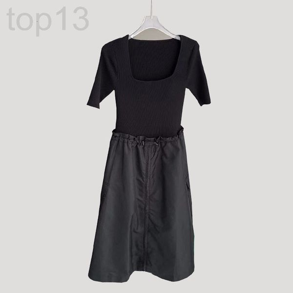 casual dresses designer mo22 summer new u-neck wool splicing tooling wind drawstring dress women's slim knit skirt, Black;gray
casual dresses designer mo22 summer new u-neck wool splicing tooling wind drawstring dress women's slim knit skirt, Black;gray