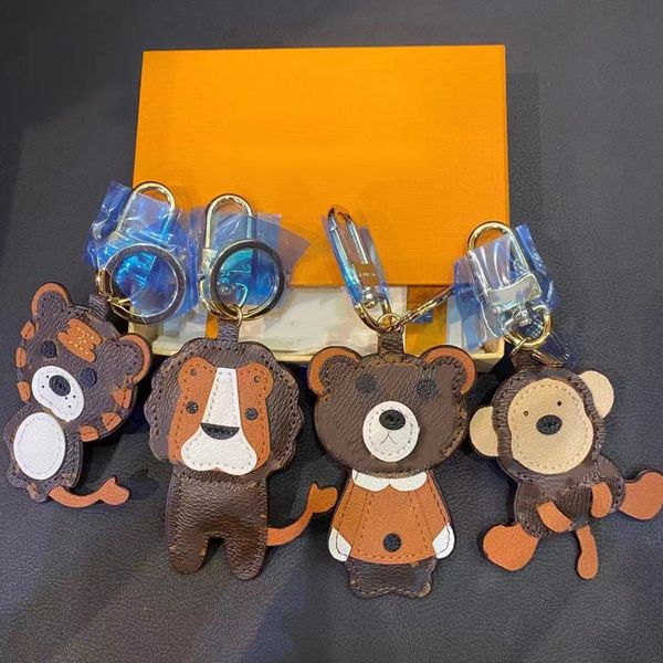 designer lion tiger monkey bear keychains luxury leather key chain laser embossed bag pendants with box 1853, Silver
designer lion tiger monkey bear keychains luxury leather key chain laser embossed bag pendants with box 1853, Silver