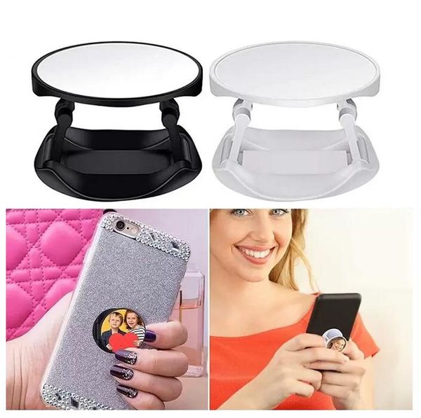 cell phone holder sublimation blank plastic stand with metal insert heat transfer printing grip bracket cell phone holder sublimation blank plastic stand with metal insert heat transfer printing grip bracket