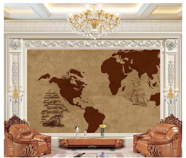custom any size 3d wallpaper mural paintings classical nostalgic european map ship for living room background wall decoration
custom any size 3d wallpaper mural paintings classical nostalgic european map ship for living room background wall decoration