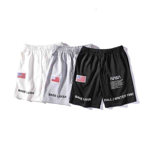 men's shorts h.p. co branding in spring and summer nasa embroidered astronaut shorts casual pants, White;black
men's shorts h.p. co branding in spring and summer nasa embroidered astronaut shorts casual pants, White;black