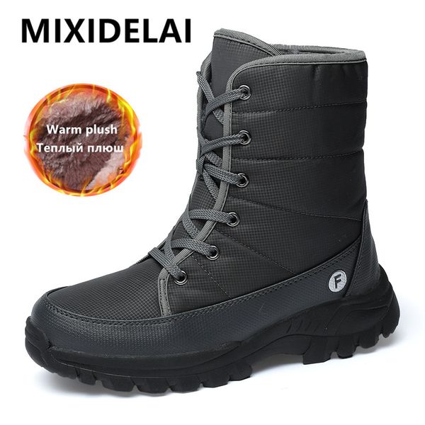 new outdoor men boots winter snow boots for men shoes thick plush waterproof slip-resistant keep warm winter shoes plus size 46, Black
new outdoor men boots winter snow boots for men shoes thick plush waterproof slip-resistant keep warm winter shoes plus size 46, Black