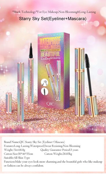 4d fiber lash mascara + eyeliner pencil kit black waterproof makeup qic starry sky mascara volume thick eyelash long lasting eye liner with
4d fiber lash mascara + eyeliner pencil kit black waterproof makeup qic starry sky mascara volume thick eyelash long lasting eye liner with