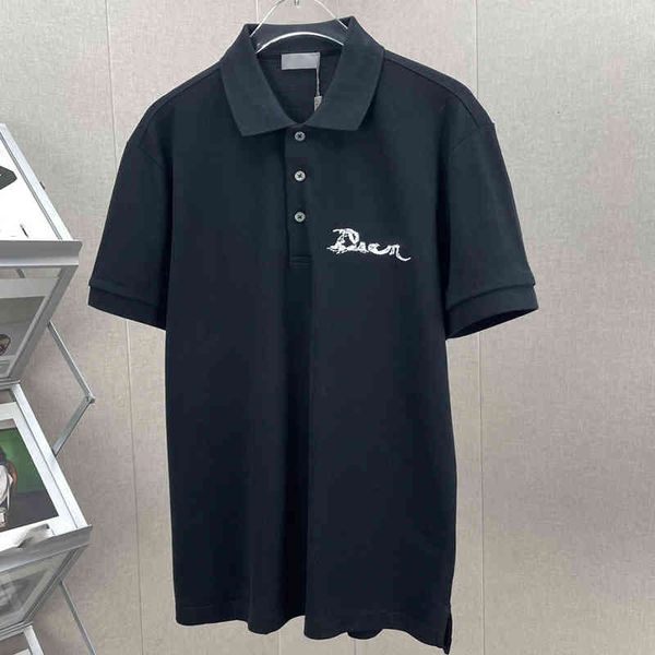 men's polos summer polo emoidery printing short sleeve leisure temperament original quality, White;black
men's polos summer polo emoidery printing short sleeve leisure temperament original quality, White;black