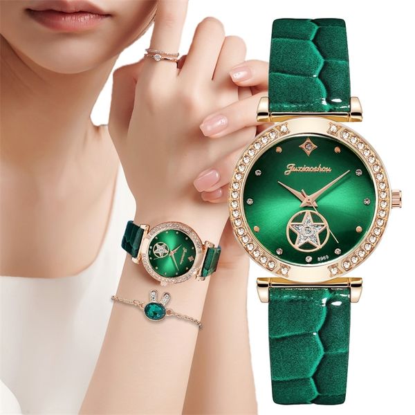 luxury women fashion green watches qualities diamond studded quartz watch ladies leather wristwatches elegant montre femme 220622, Slivery;brown
luxury women fashion green watches qualities diamond studded quartz watch ladies leather wristwatches elegant montre femme 220622, Slivery;brown