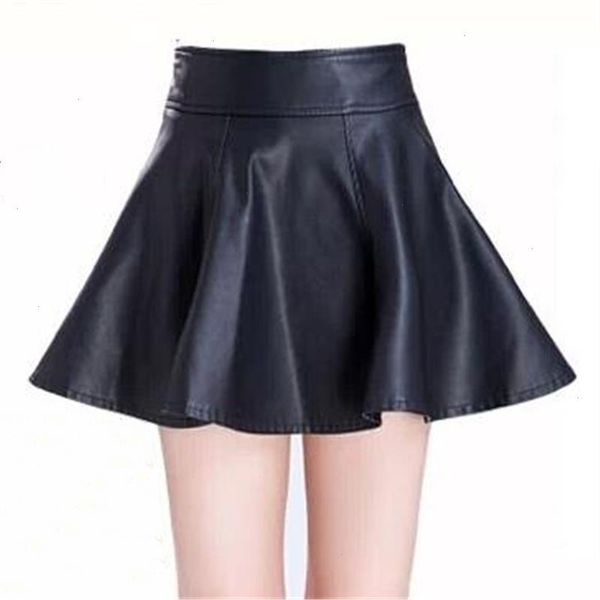 female spring a-line skirts autumn above knee leather skirt woman high pu falda jupe lady lined, Black
female spring a-line skirts autumn above knee leather skirt woman high pu falda jupe lady lined, Black