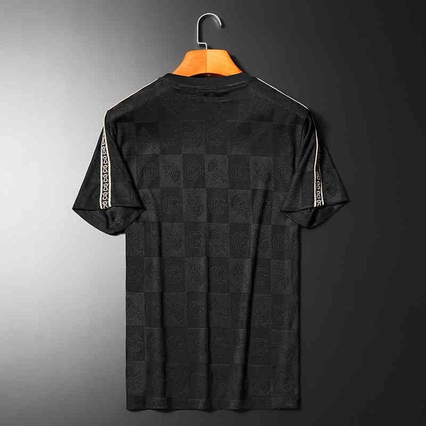 men's clothing brand 2022 summer new men's fashion sequin jacquard mosaic trend short sleeve t-shirt, White;black
men's clothing brand 2022 summer new men's fashion sequin jacquard mosaic trend short sleeve t-shirt, White;black