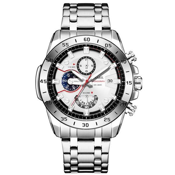 wristwatches smael waterproof and shatter-resistant japanese movement quartz men's watch automatic date update stainless steel bracelet, Slivery;brown
wristwatches smael waterproof and shatter-resistant japanese movement quartz men's watch automatic date update stainless steel bracelet, Slivery;brown