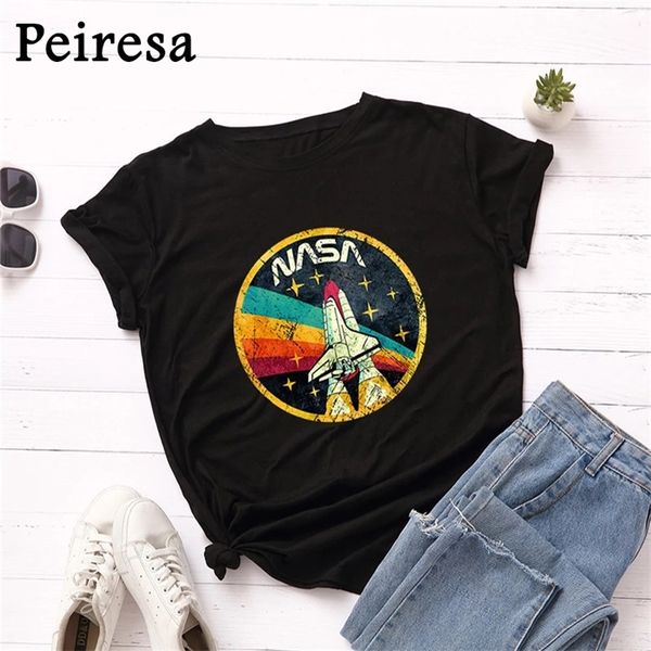 100% cotton women t-shirt summer casual rocket print tshirt o neck short sleeve tees black woman tshirts 220321, White
100% cotton women t-shirt summer casual rocket print tshirt o neck short sleeve tees black woman tshirts 220321, White