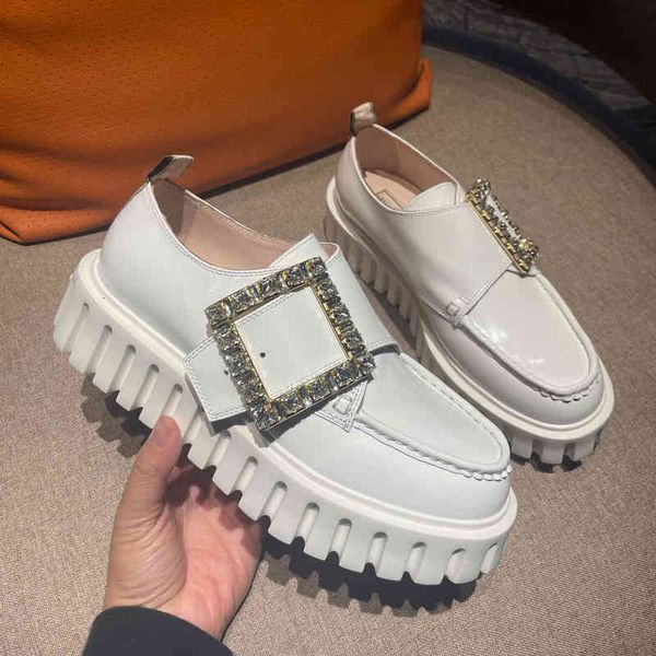 shoes retro leather dress women's cliff spring shoes round head cliff with enlarged waist crystal decorative series, Black
shoes retro leather dress women's cliff spring shoes round head cliff with enlarged waist crystal decorative series, Black