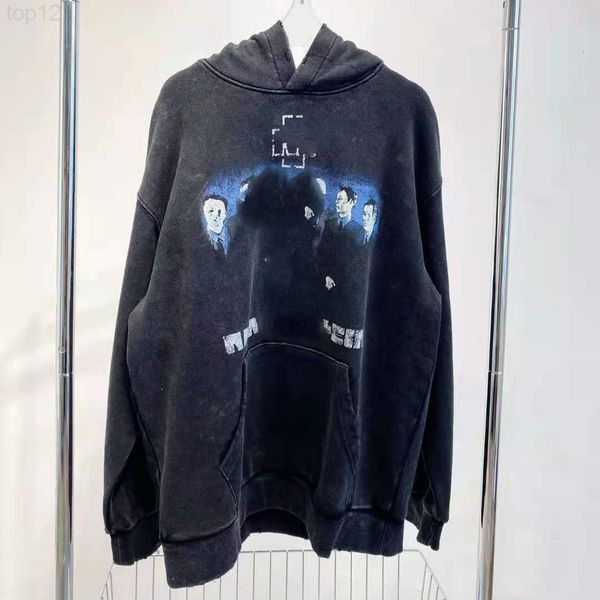 designer sweatshirt trendy paris + early autumn new german chariot band printed washed old hole hooded couple's sweater 2002 luxury hoo, Black
designer sweatshirt trendy paris + early autumn new german chariot band printed washed old hole hooded couple's sweater 2002 luxury hoo, Black