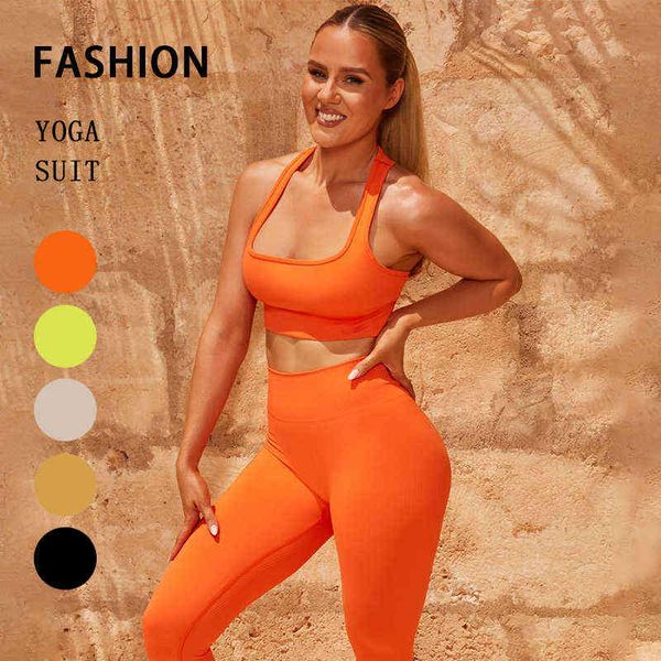 women yoga set seamless workout sportswear gym clothing fitness long sleeve crop high waist leggings sport bra sports suit t220725, White;red
women yoga set seamless workout sportswear gym clothing fitness long sleeve crop high waist leggings sport bra sports suit t220725, White;red